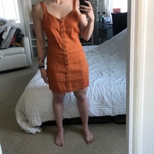 Burnt orange dress